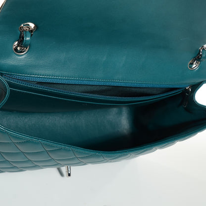 Chanel Lambskin Maxi Single Flap Turquoise 6 of 9