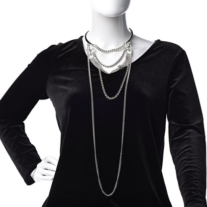 Hermes Sterling Silver Mors De Bride Bib Necklace 2 of 7
