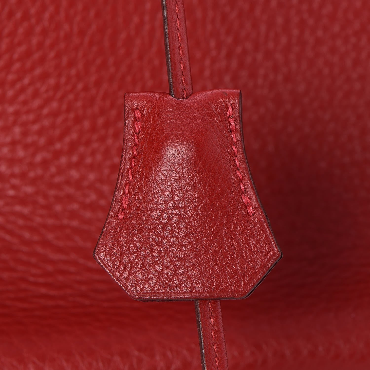Hermes Taurillon Clemence Birkin 35 Rouge Casaque 9 of 33