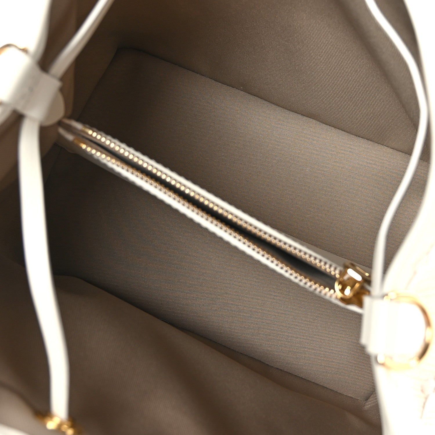 Louis Vuitton Cotton Monogram Embroidered Neonoe MM Beige White 4 of 9