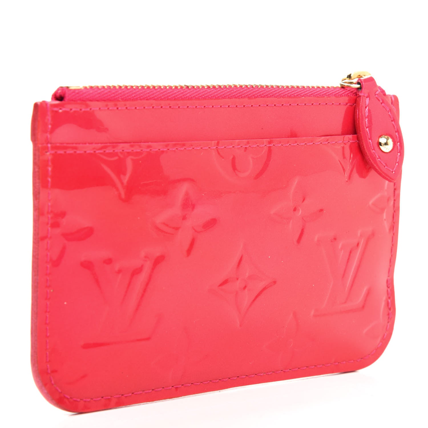Louis Vuitton Vernis Key Pouch Rose Pop 3 of 5
