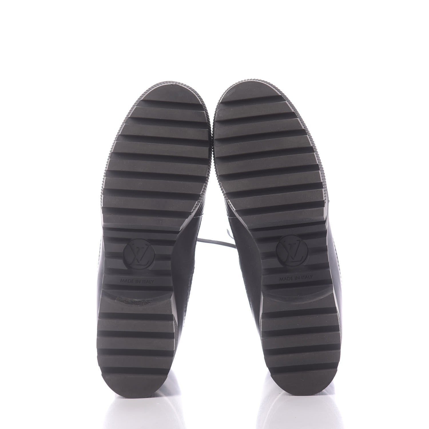 Louis Vuitton Suede Calfskin Catogram Laureate Platform Desert Boots 40 Black Marron 7 of 9