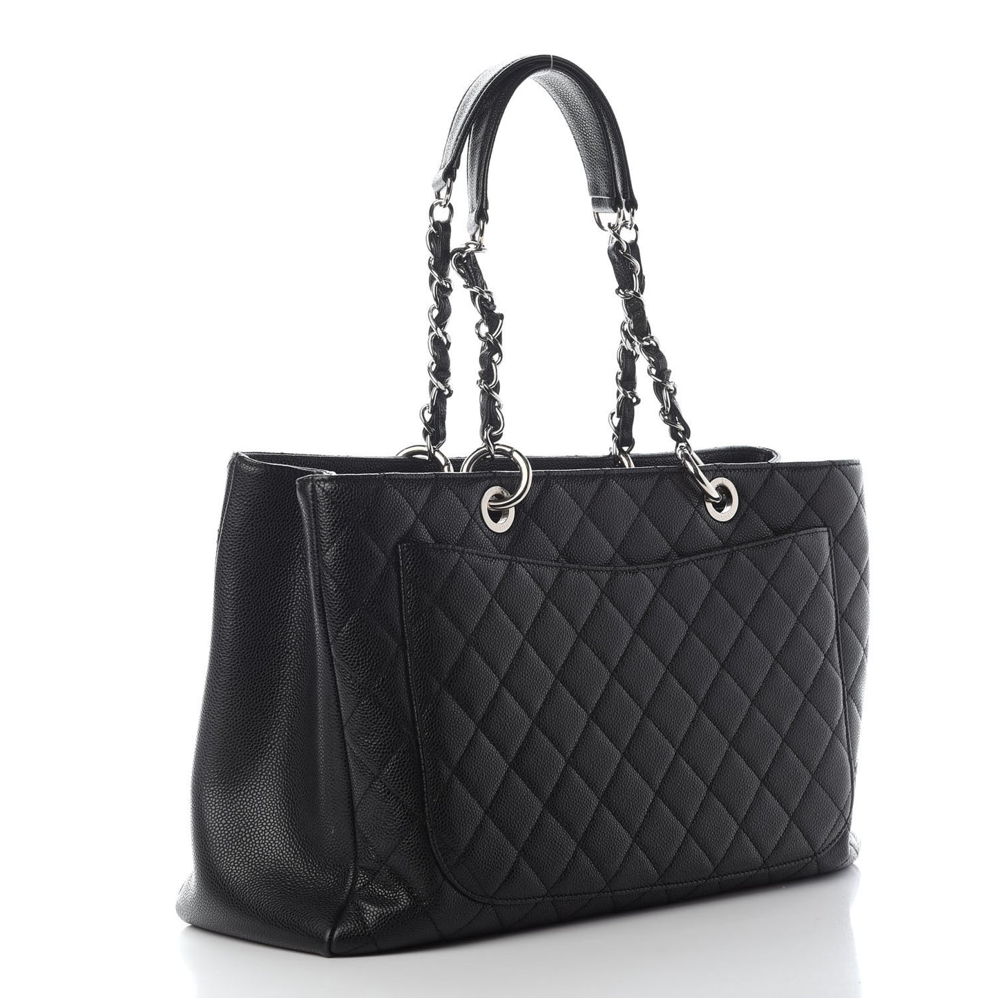 Caviar Quilted XL Grand Shopping Tote GST Black