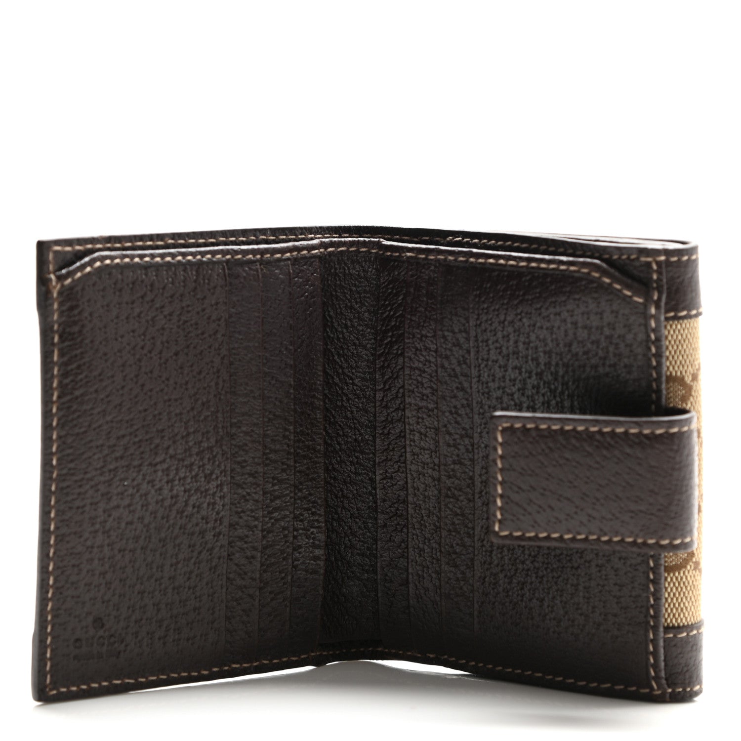 Gucci Monogram Charmy Square Wallet Dark Brown 5 of 9