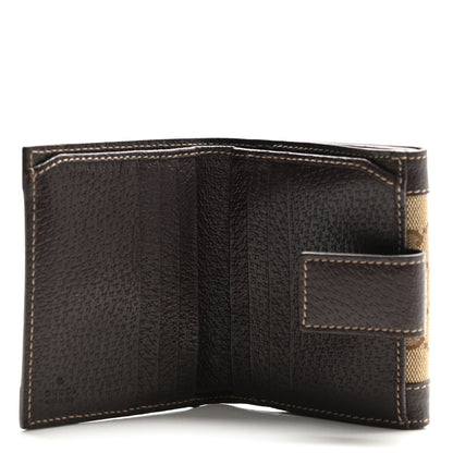 Gucci Monogram Charmy Square Wallet Dark Brown 5 of 9