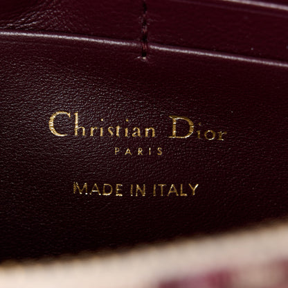 Christian Dior Oblique Saddle Chain Pouch Burgundy 6 of 11