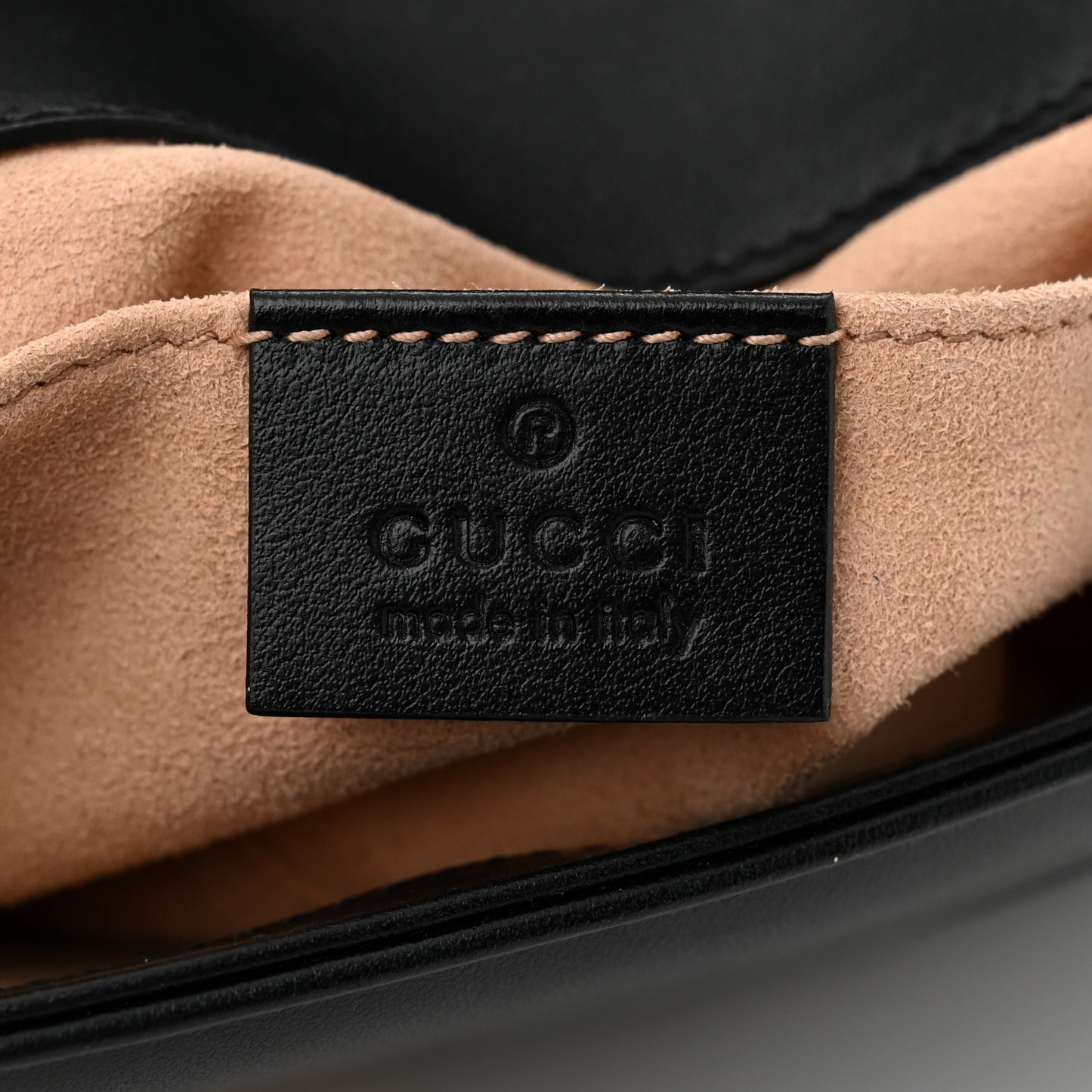 Calfskin Matelasse Mini GG Marmont Shoulder Bag Black