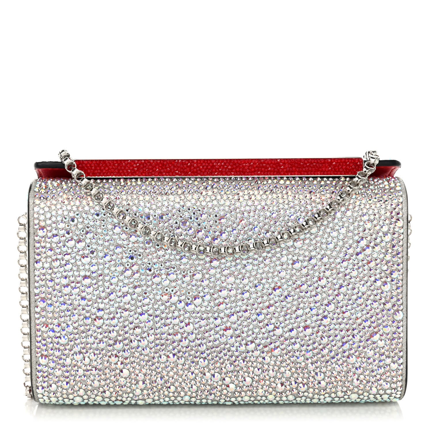 Christian Louboutin Crystal Small Vanite Clutch Silver 1 of 9