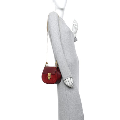 Chloe Smooth Calfskin Mini Drew Shoulder Bag  Wine Purple 2 of 11