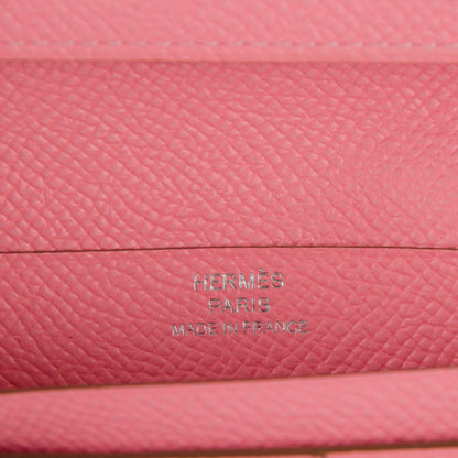Hermes Epsom Bearn Gusset Wallet Rose Confetti 6 of 7