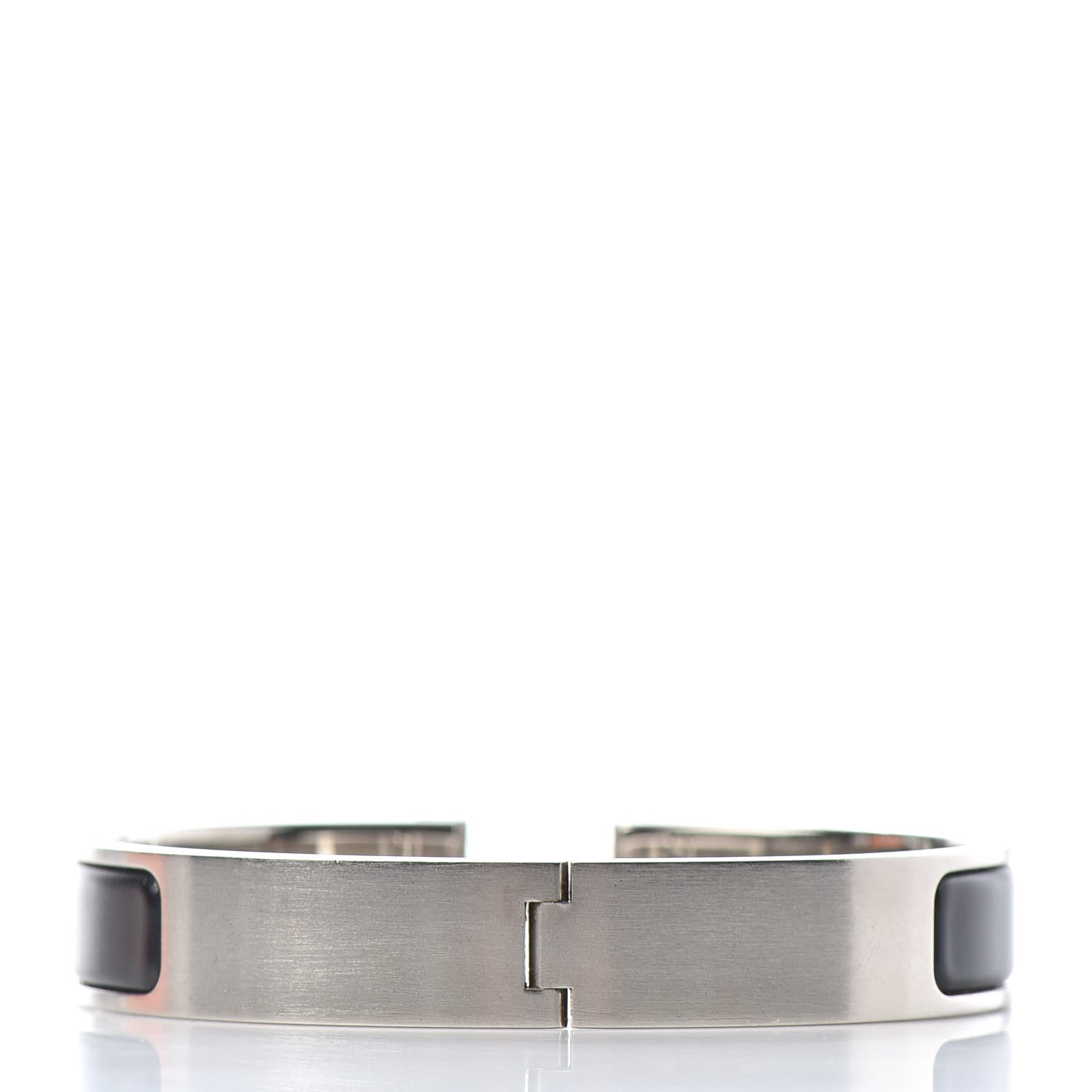 Hermes Matte Enamel Narrow Clic Clac HH Bracelet GM Black 3 of 4