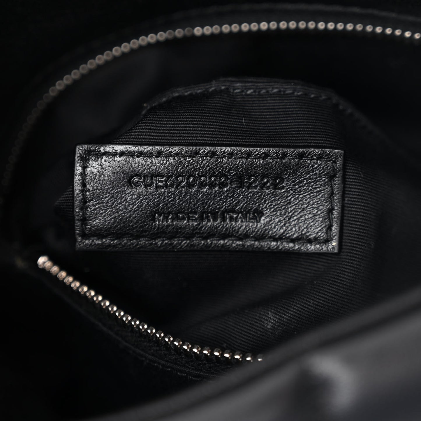 Lambskin Quilted Toy Loulou Puffer Monogram Chain Satchel Black