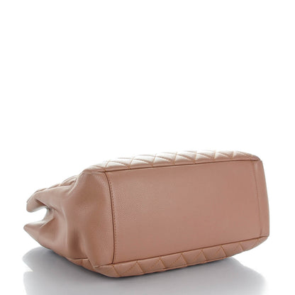 Chanel Caviar Quilted Grand Shopping Tote GST Taupe 4 of 11