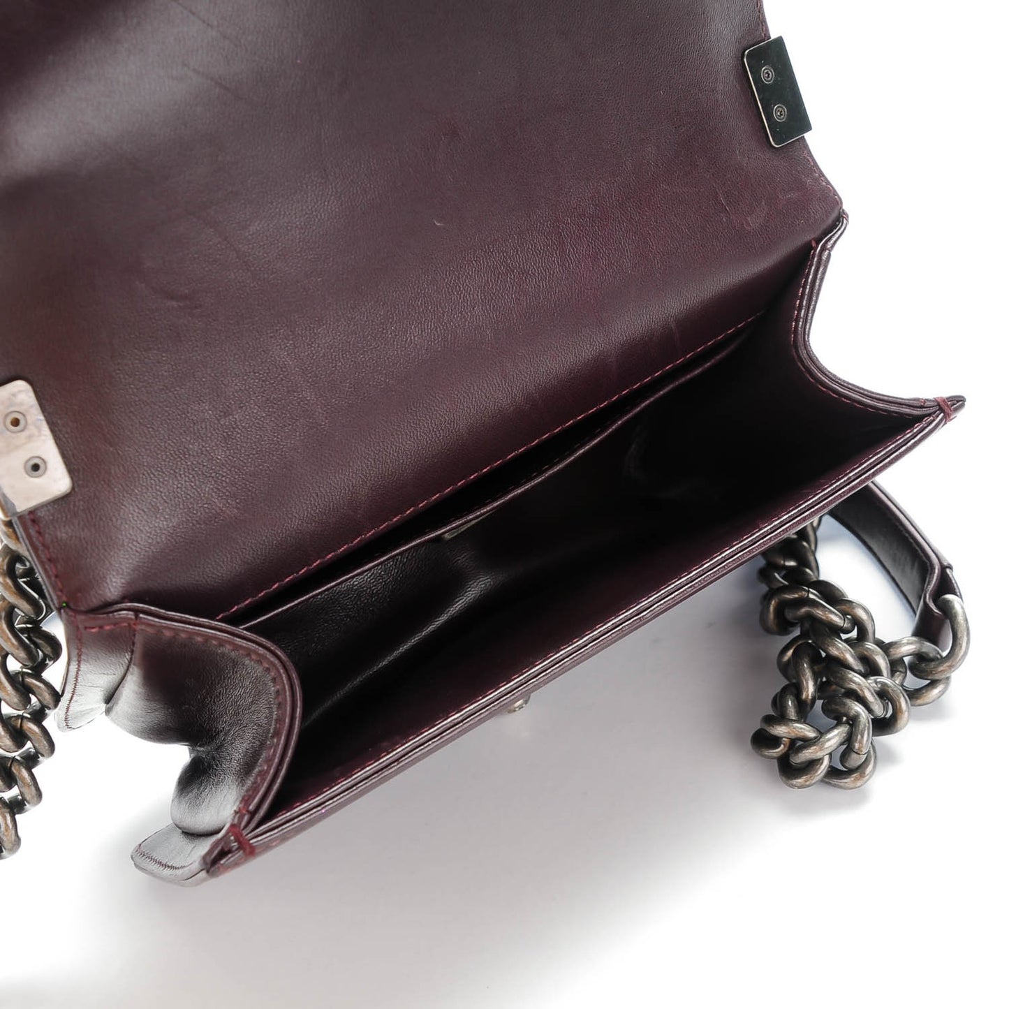 Galuchat Stingray Small Boy Flap Burgundy