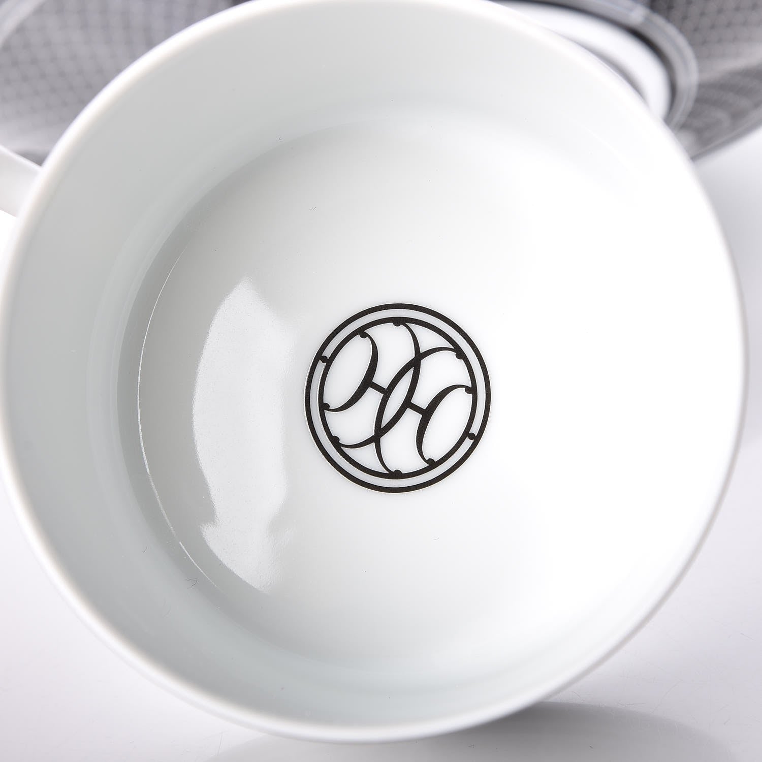 Hermes Porcelain H Deco Breakfast Cup And Saucer Set Of 2 Black 4 of 13