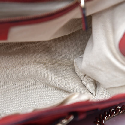 Gucci Guccissima Large Emily Chain Shoulder Bag Red 11 of 20