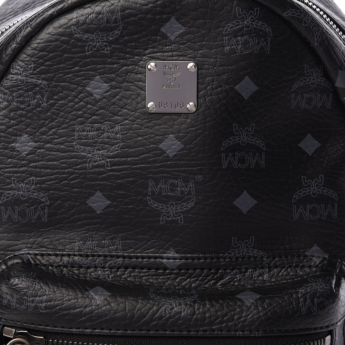 Visetos Small Side Stud Stark Backpack Black