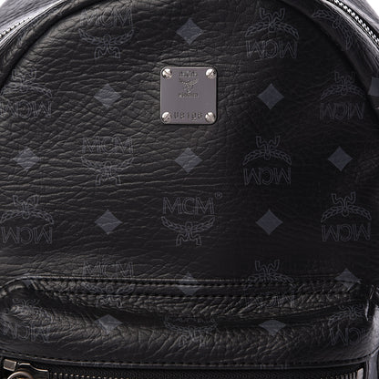 MCM Visetos Small Side Stud Stark Backpack Black 12 of 12