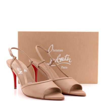 Christian Louboutin Nappa Miss Z 80 Sling Sandal 38 Blush 15 of 15