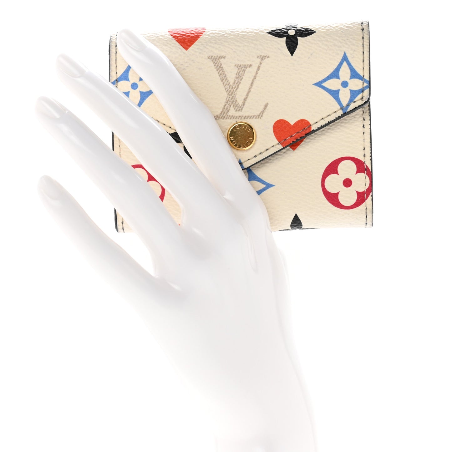 Game On Monogram Zoe Wallet White