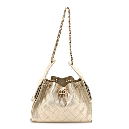 Chanel Metallic Caviar Quilted Small Chanel 25 Handbag Gold 1 of 10