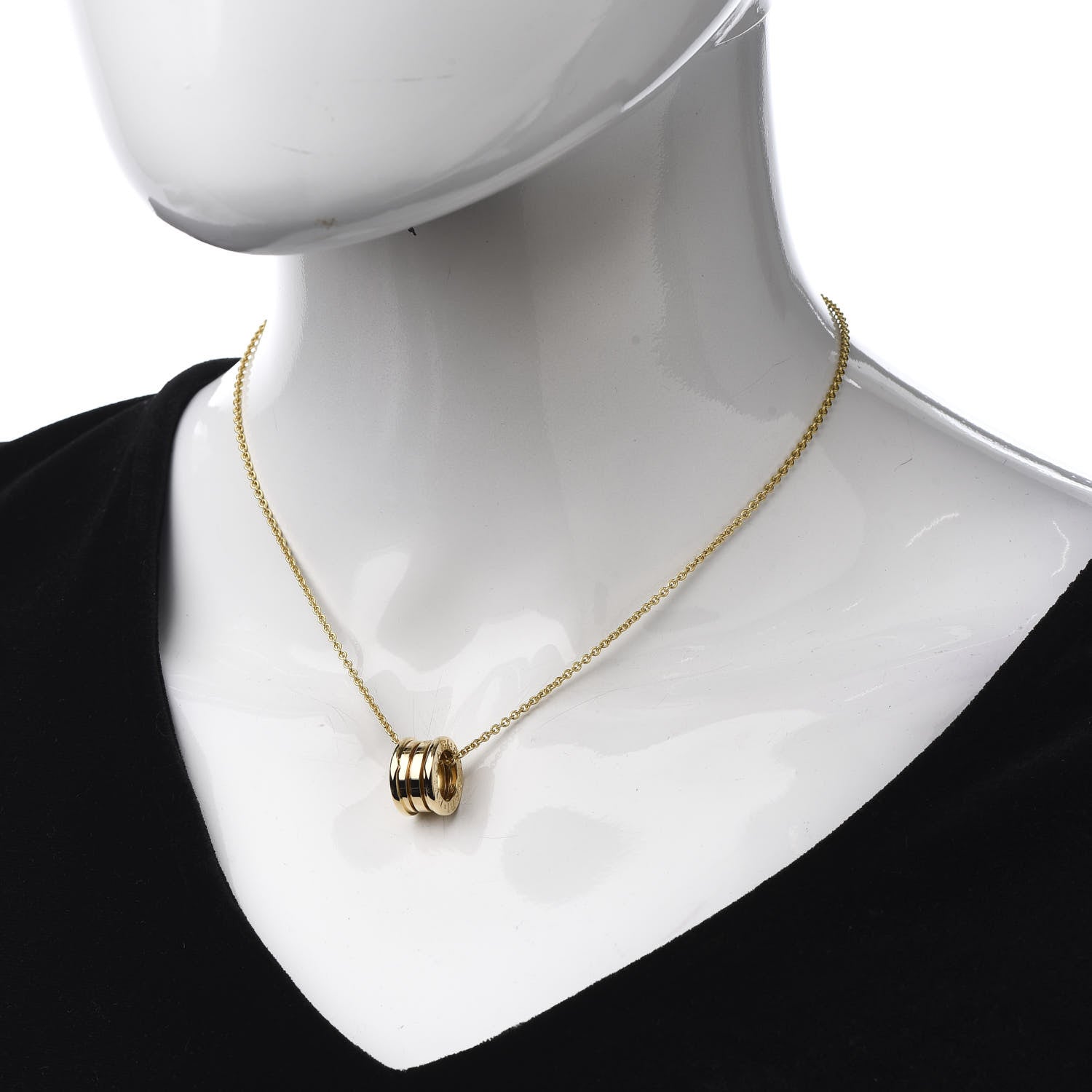 Bulgari 18K Yellow Gold B.Zero1 Pendant Necklace 2 of 5