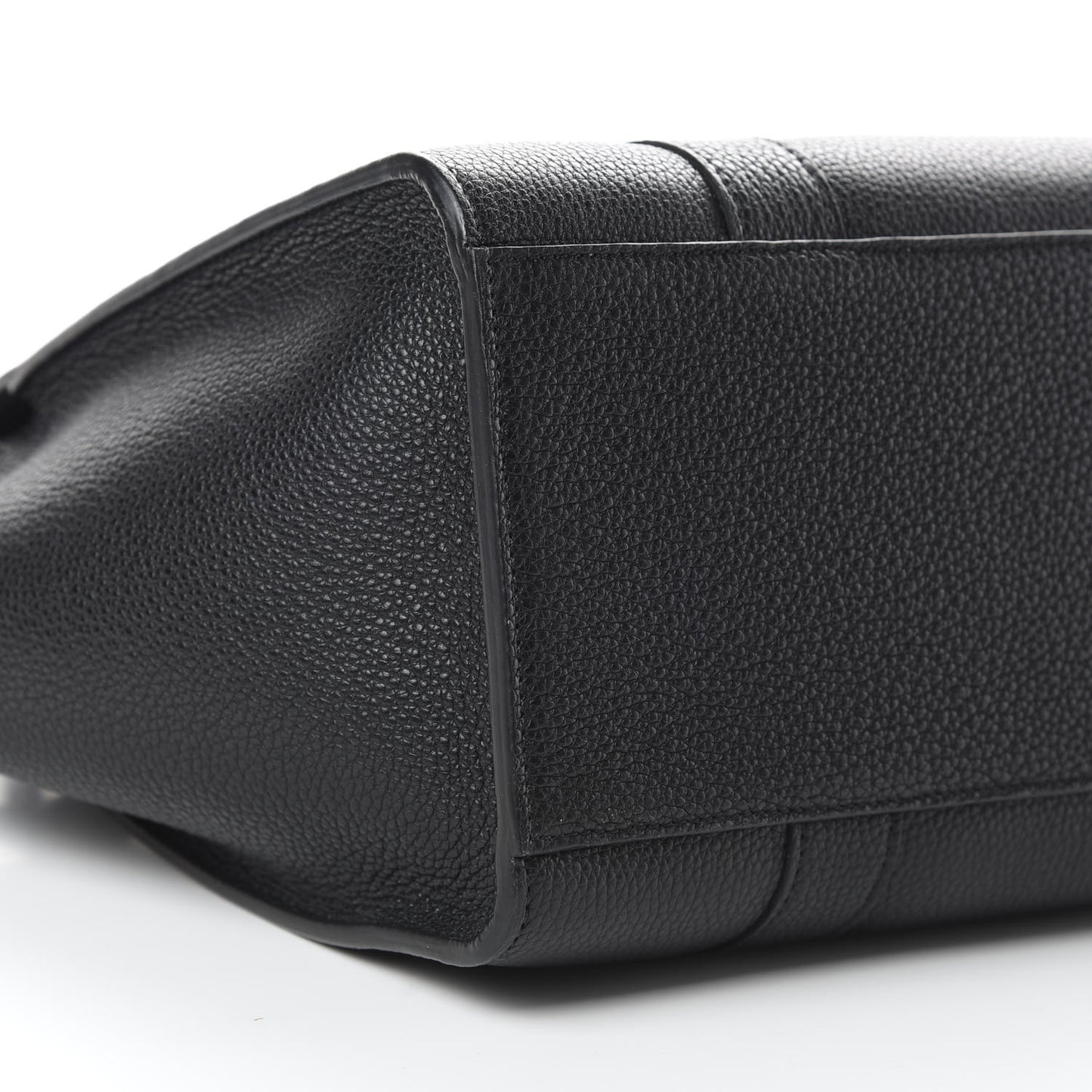 Classic Grain Small Bayswater Zip Tote Black