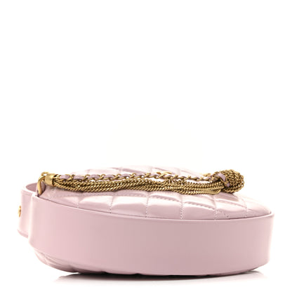 Chanel Shiny Crumpled Calfskin Quilted Precious Tie Hobo Pink 4 of 11