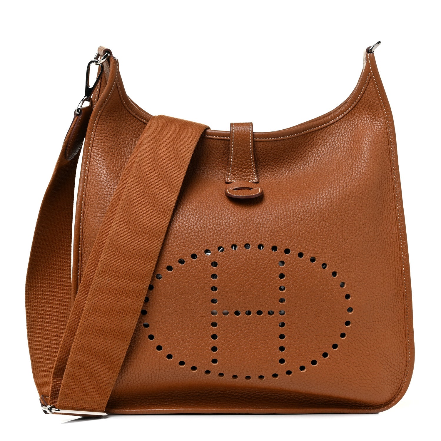Hermes Taurillon Clemence Evelyne III GM Gold 1 of 10