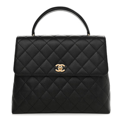Chanel Caviar Quilted Jumbo Kelly Flap Black 1 of 10