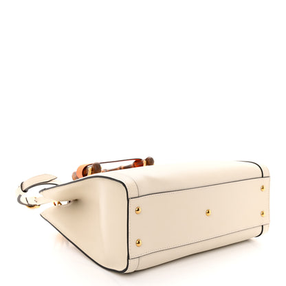 Gucci Wonka Grain Calfskin Small Diana Tote Bag Mystic White Orange Fluo 4 of 10