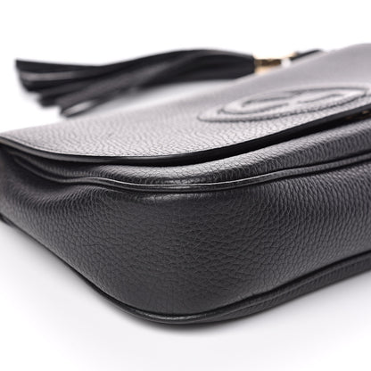 Gucci Pebbled Calfskin Medium Soho Flap Crossbody Black 8 of 10