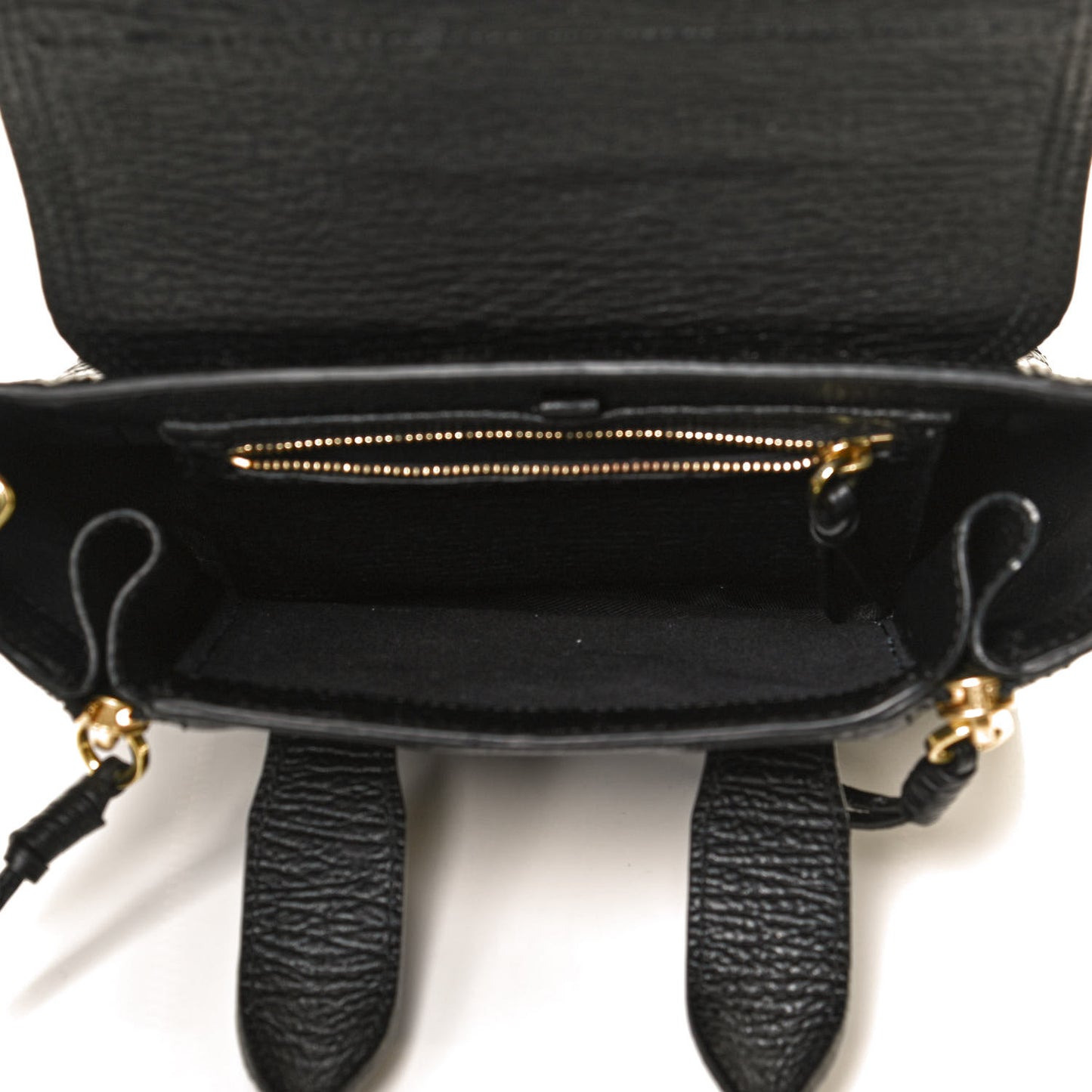 Textured Calfskin Mini Pashli Satchel Black
