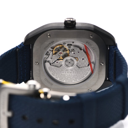 Hermes DLC Coated Titanium Nylon 39mm H08 Automatic Watch Bleu Abysse 5 of 7
