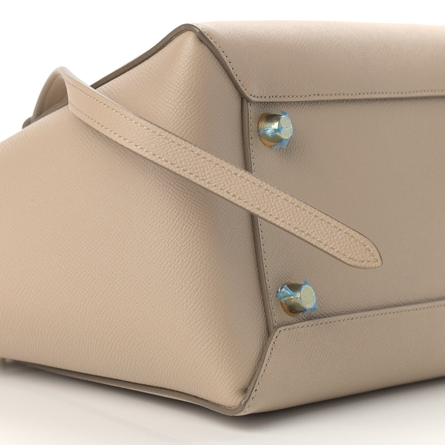 Grained Calfskin Mini Belt Bag Light Taupe