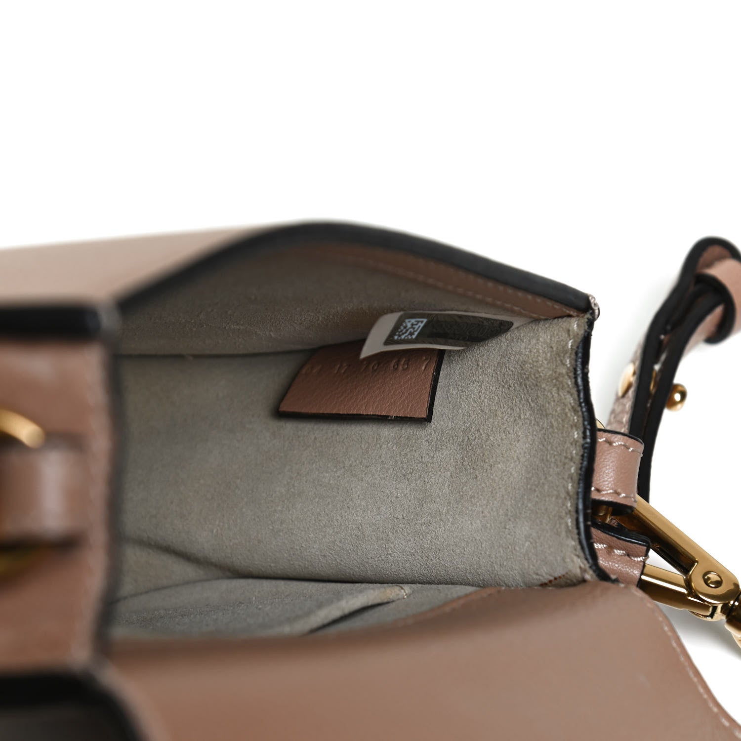 Chloe Calfskin Suede Small Nile Bracelet Bag Biscotti Beige 7 of 14