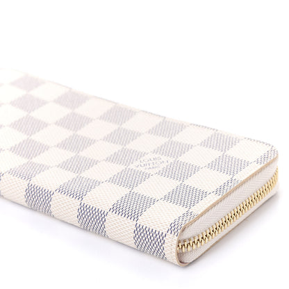 Louis Vuitton Damier Azur Clemence Wallet Rose Ballerine 6 of 9