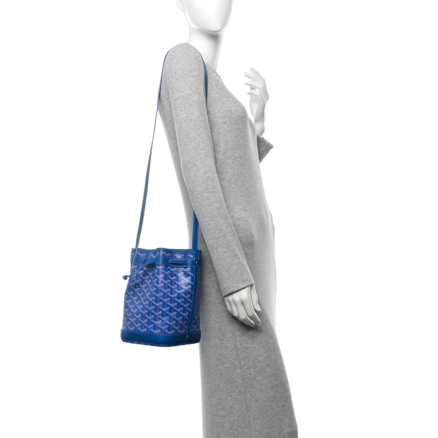 Goyard Goyardine Petit Flot Bucket Bag PM Sky Morning 2 of 11
