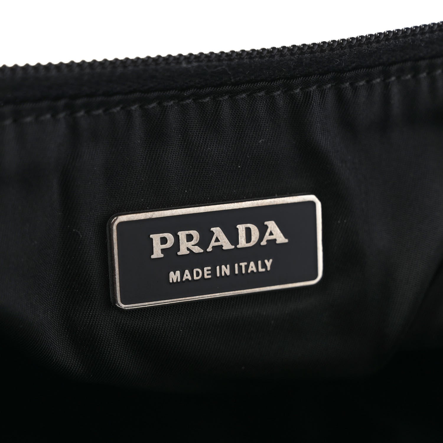 Prada Nylon Metal Triple Pocket Belt Bag Black 5 of 7