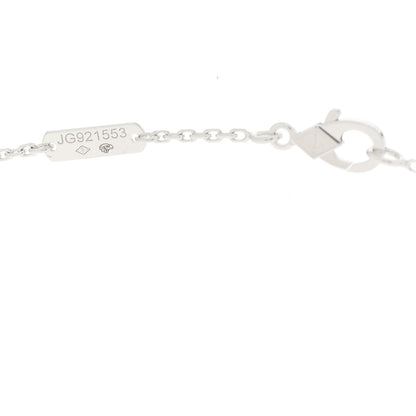 Van Cleef & Arpels 18K White Gold Diamond Vintage Alhambra Pendant Necklace 5 of 5