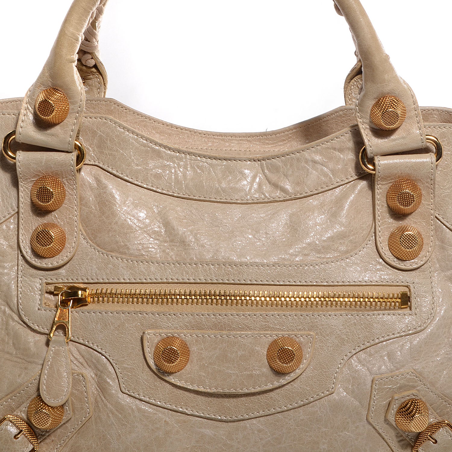 Balenciaga Agneau Giant 21 Gold Hardware CIty Sahara 6 of 13