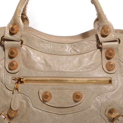 Balenciaga Agneau Giant 21 Gold Hardware CIty Sahara 6 of 13