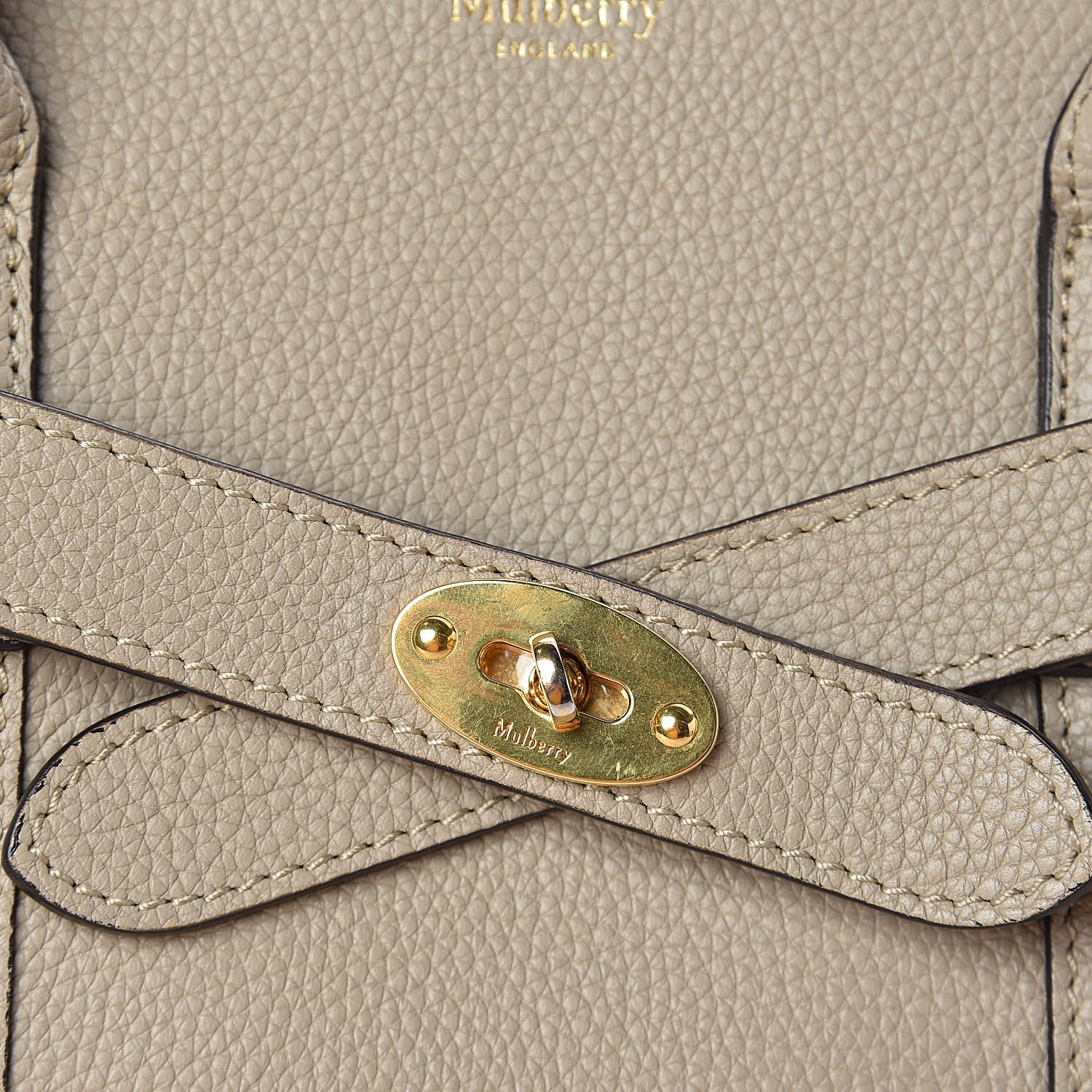 Mulberry Classic Grain Small Bayswater Zip Tote Dune 13 of 13