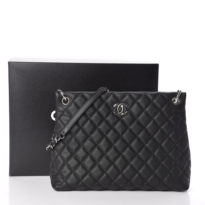 Chanel Caviar Quilted Large CC Shopping Tote Black 12 of 12