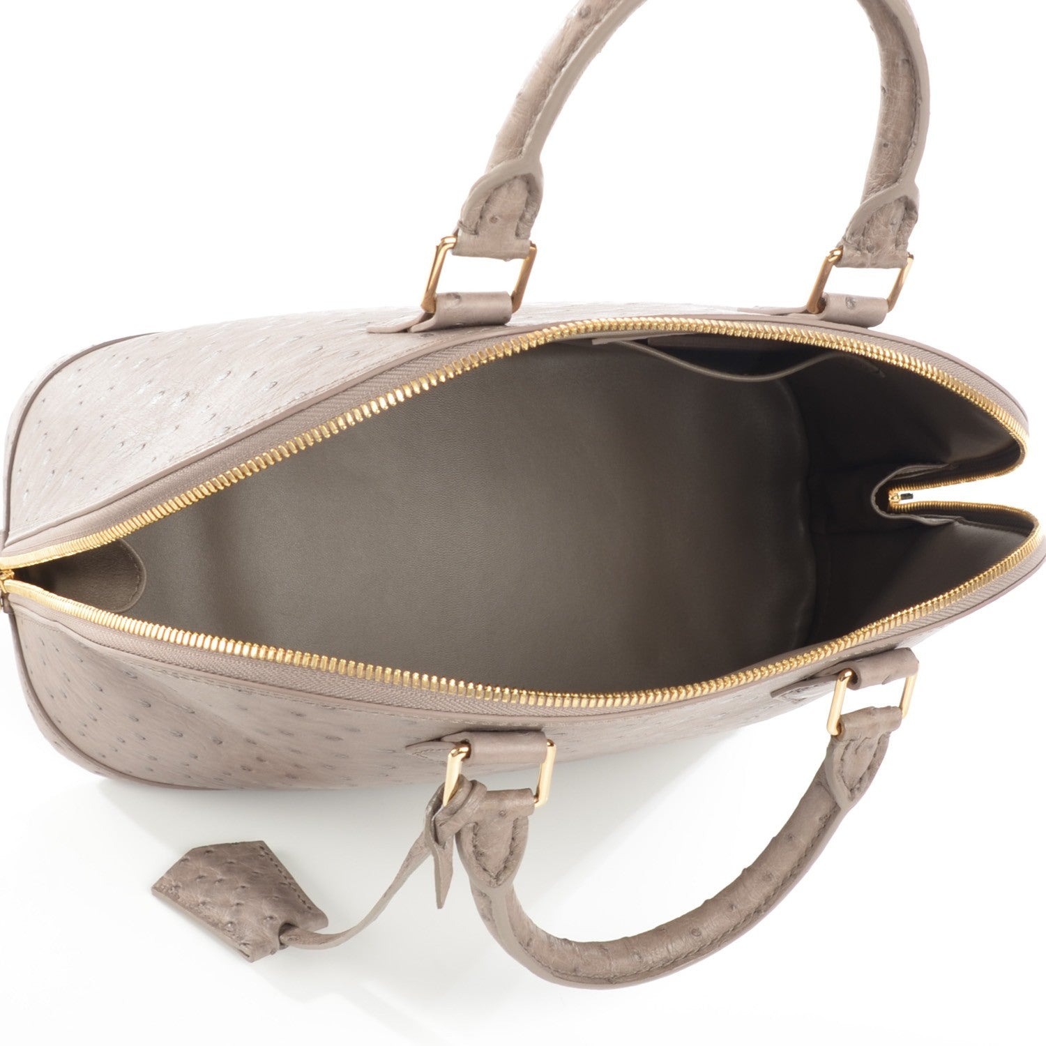 Louis Vuitton Ostrich Alma PM Gris 5 of 7
