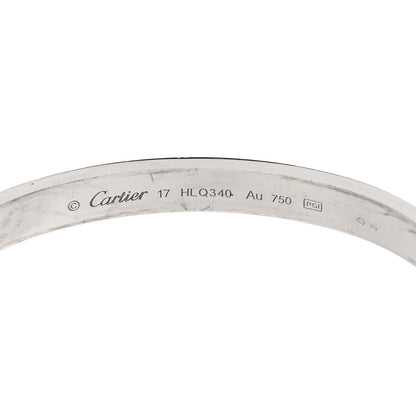Cartier 18K White Gold LOVE Bracelet 17 6 of 9