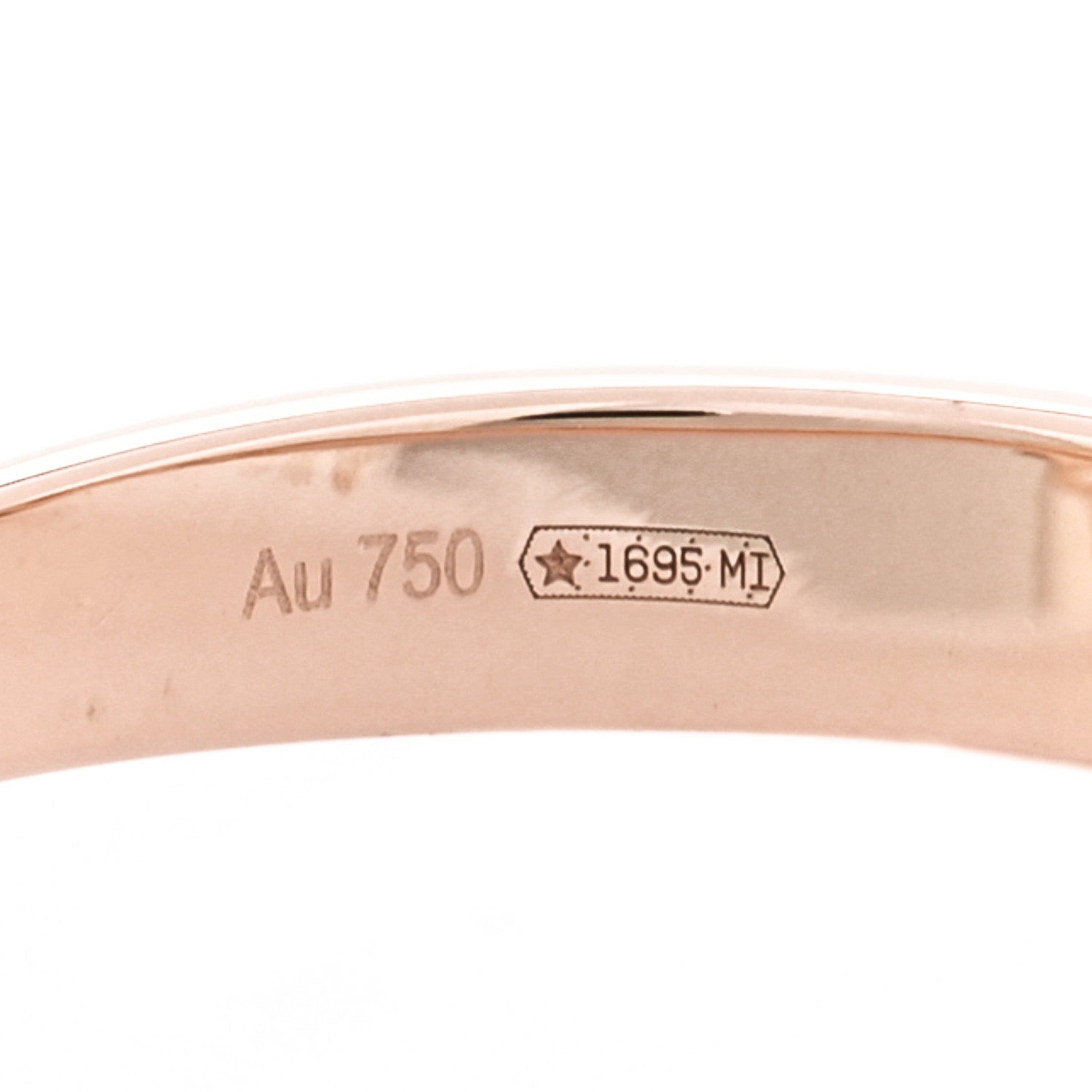 Gucci 18K Rose Gold Diamond Flora Ring 54 6.75 5 of 6