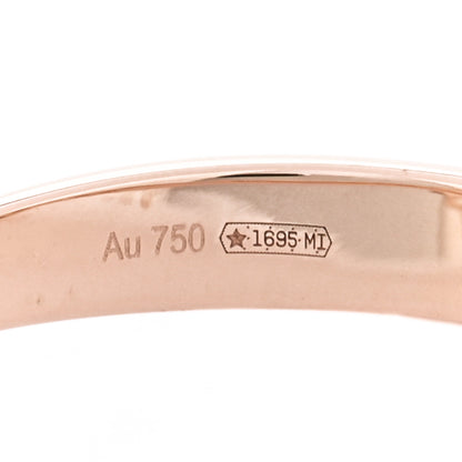 Gucci 18K Rose Gold Diamond Flora Ring 54 6.75 5 of 6