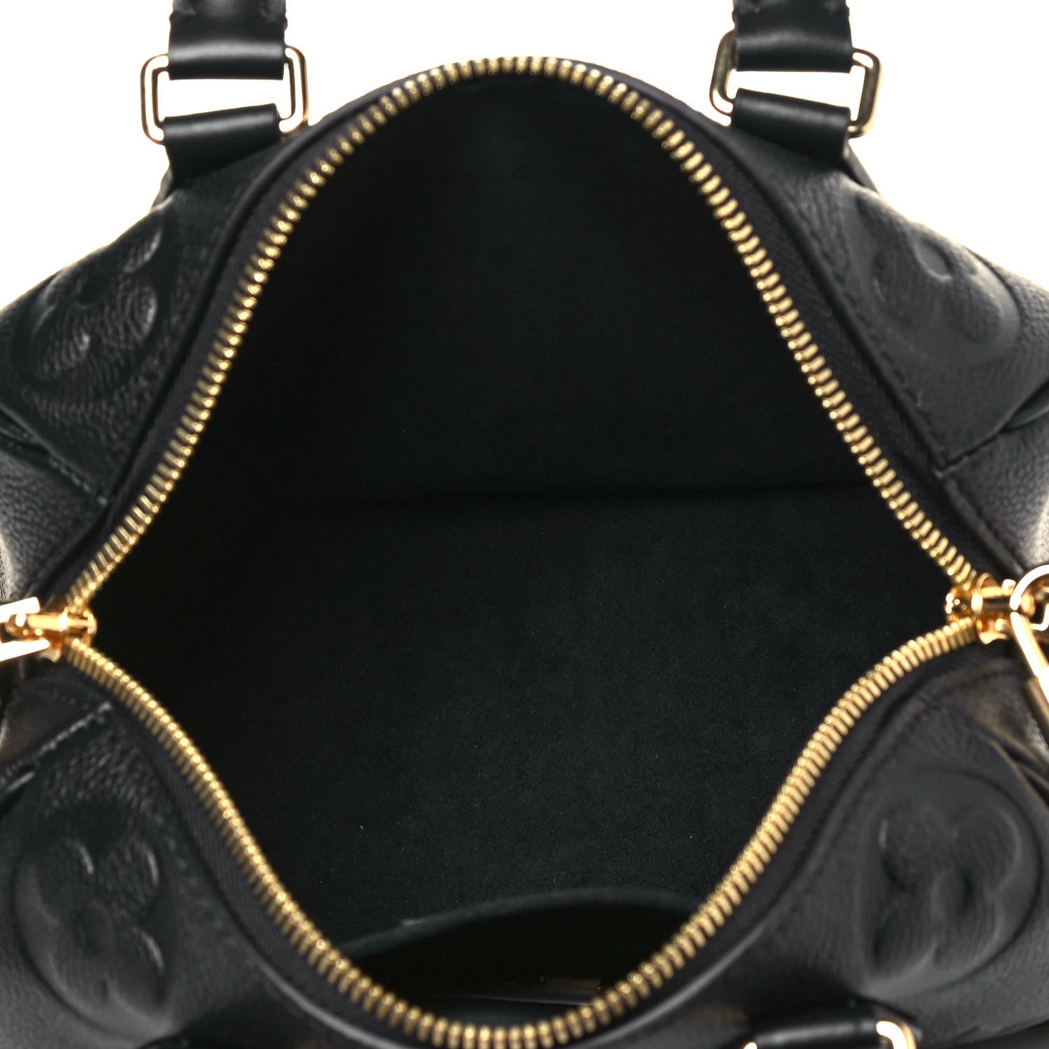 Louis Vuitton Empreinte Monogram Giant Speedy Bandouliere 20 Black 5 of 12