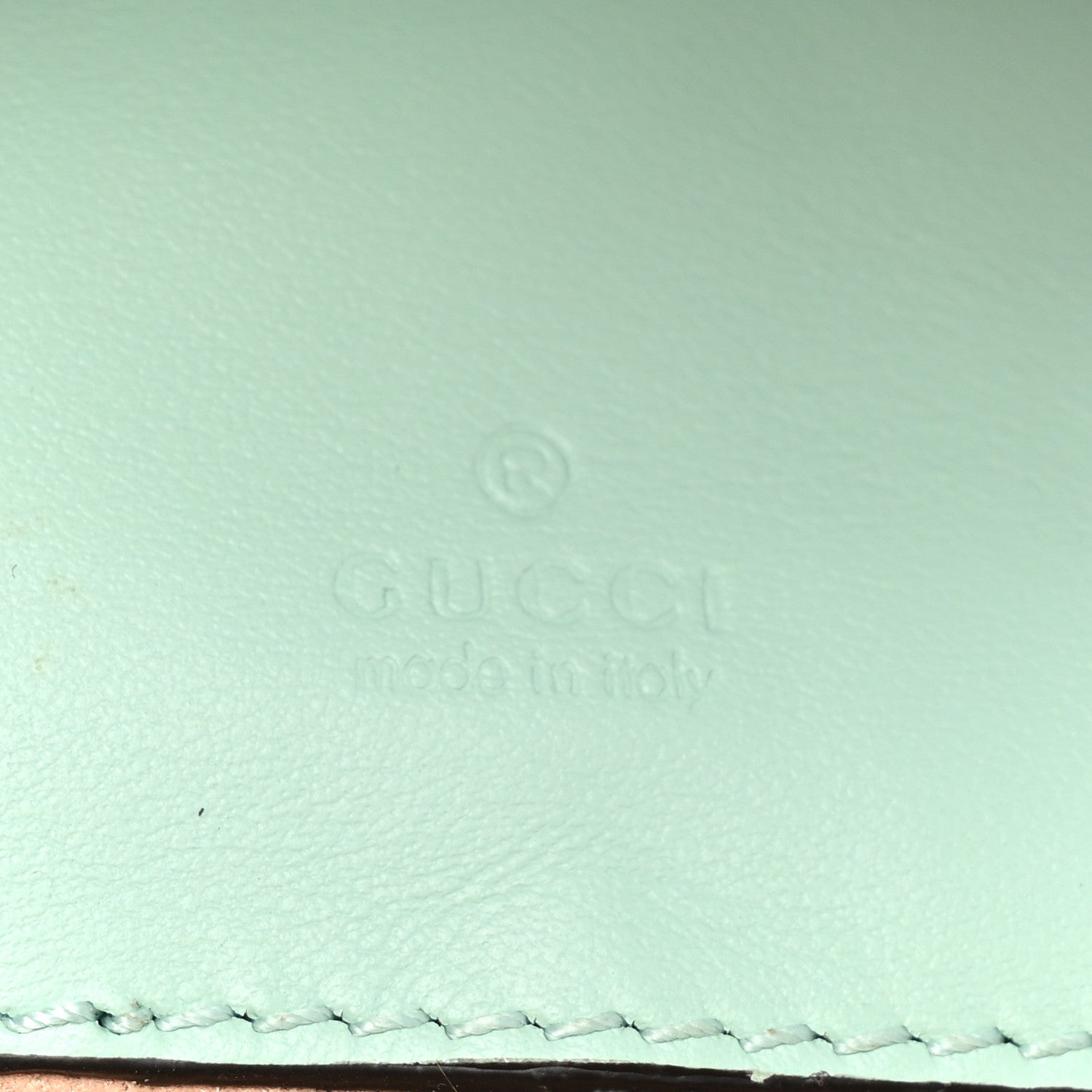 Gucci Calfskin Matelasse Mini GG Marmont Crossbody Bag Water Green 6 of 11